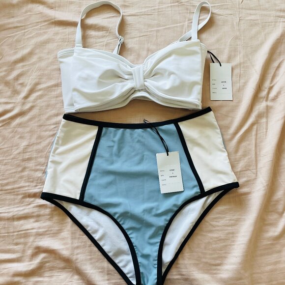 NWT Unique Vintage Bow Bikini Set - Picture 2 of 6